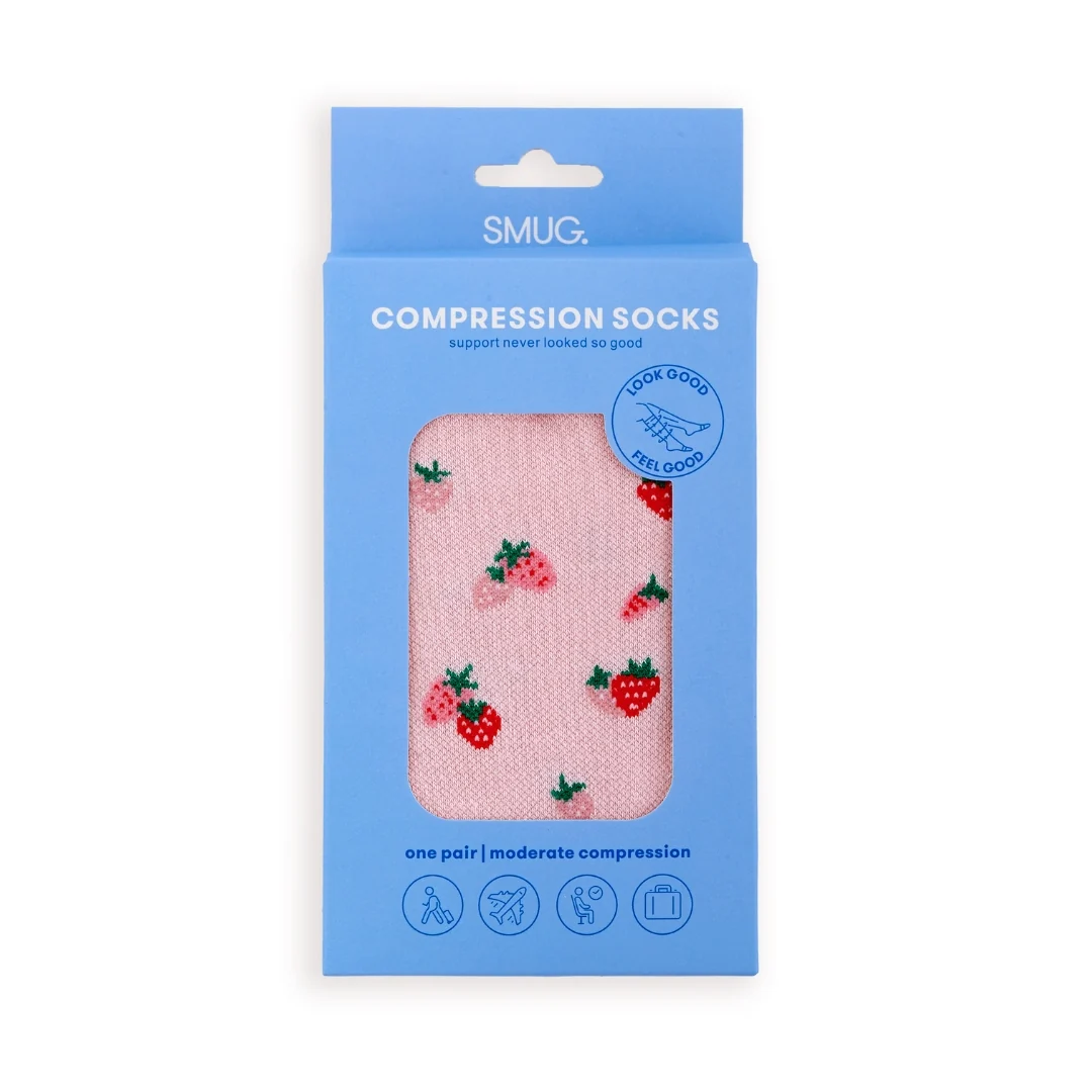 Compression Socks, Strawberries - Image 2