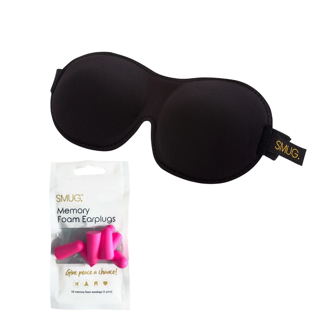 Contoured 3D Blackout Sleep Mask - Black - Image 7