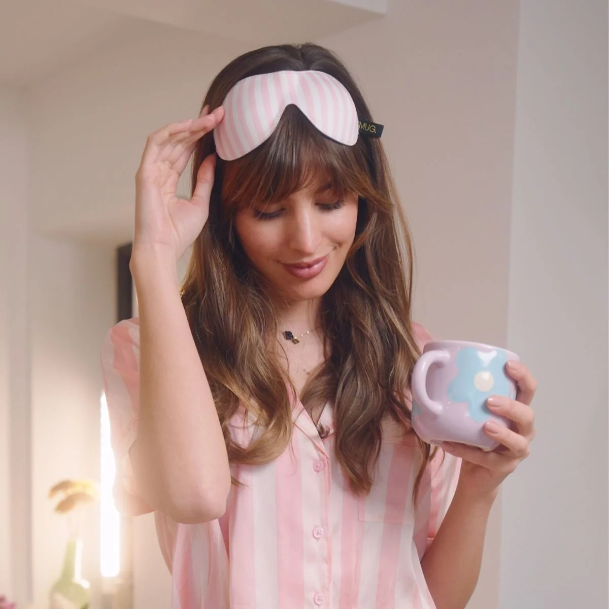 Contoured 3D Blackout Sleep Mask - Candy Shop Print - Image 3