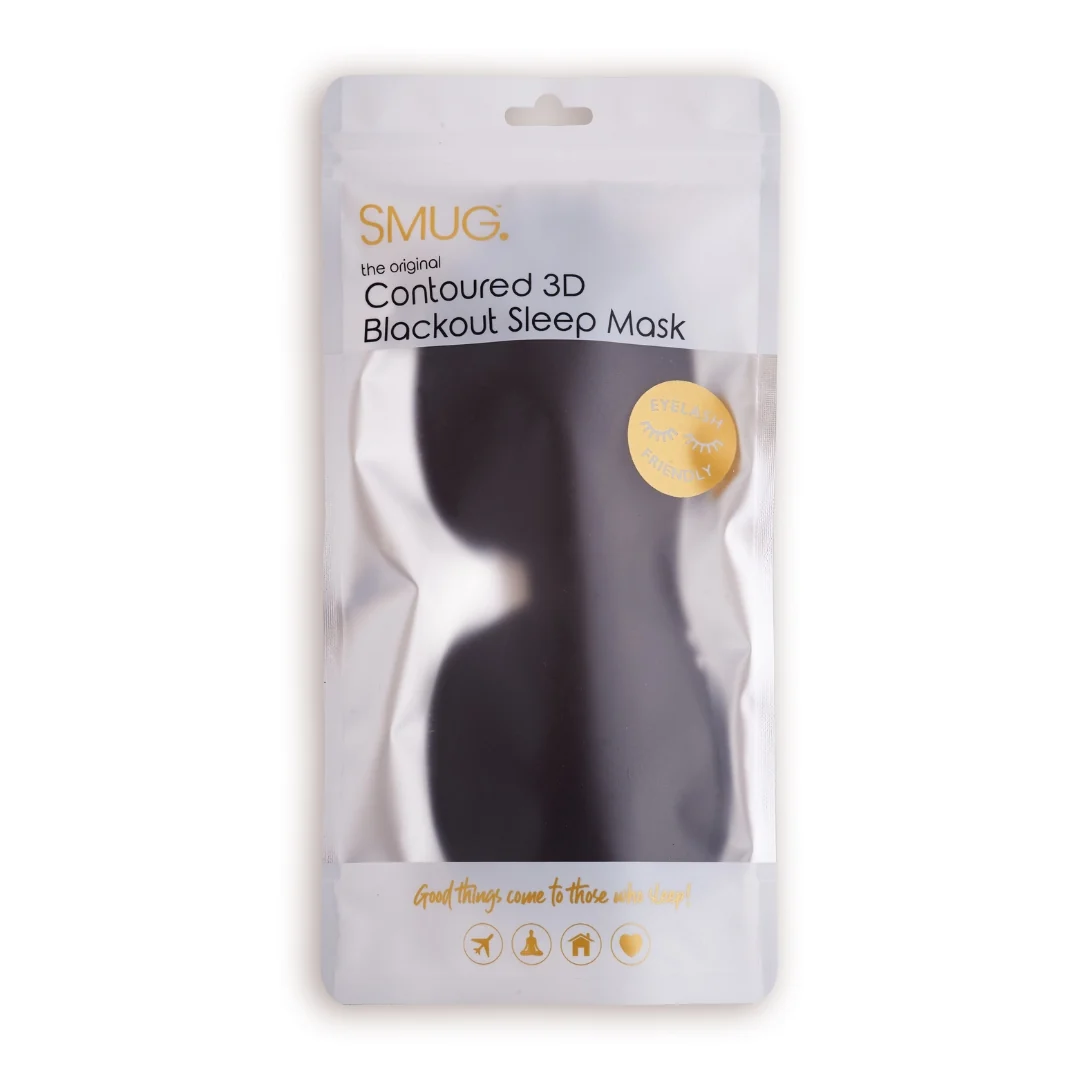 Contoured & Satin Sleep Mask Double Pack & Wash Bag Set- Various Prints - Image 5
