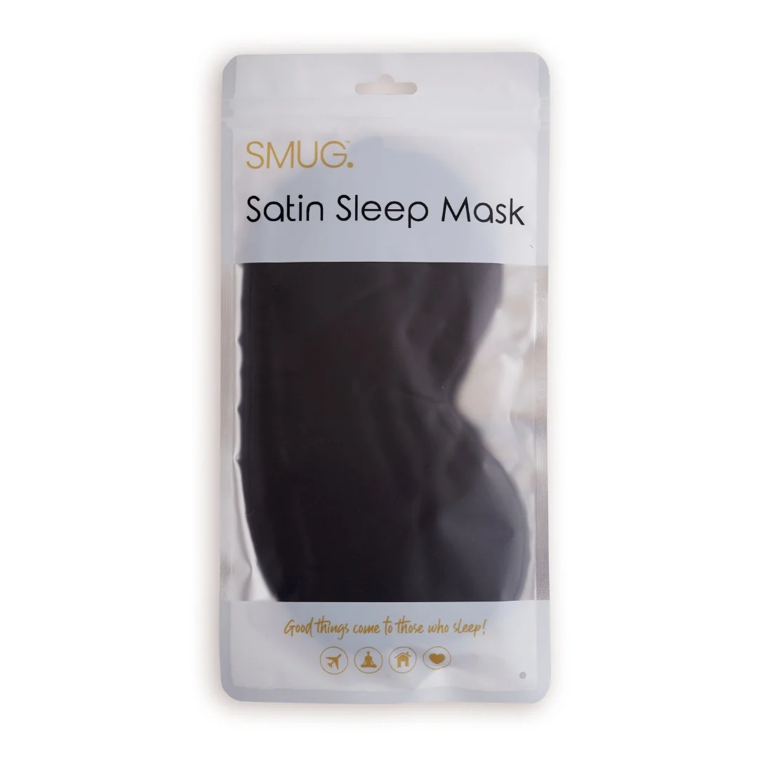 Contoured & Satin Sleep Mask Double Pack & Wash Bag Set- Various Prints - Image 6