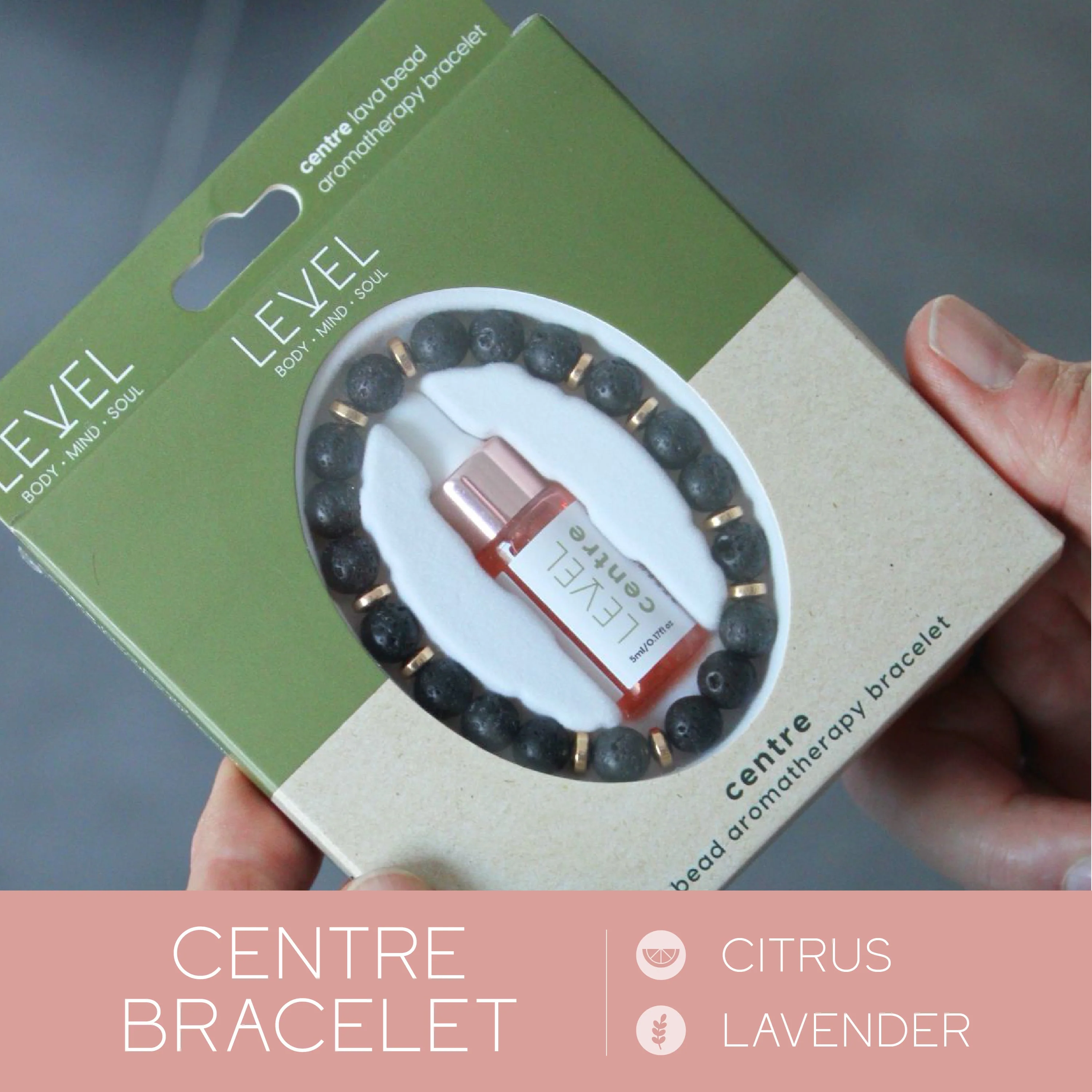Lava Bead Aromatherapy Bracelet Set - Happiness, Centre & Balance - Image 4