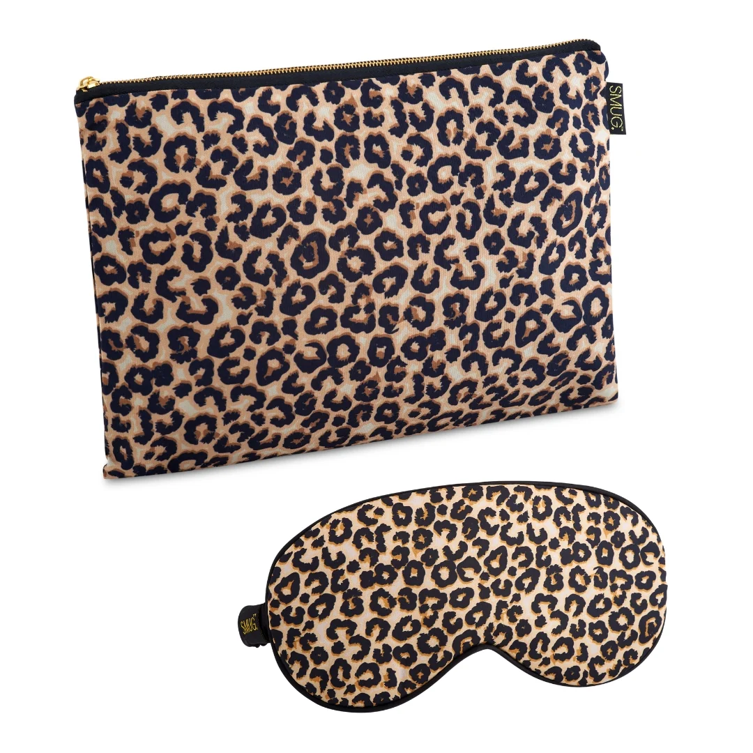 Satin Sleep Mask & Accessories Bag Set - Various Prints - Image 4