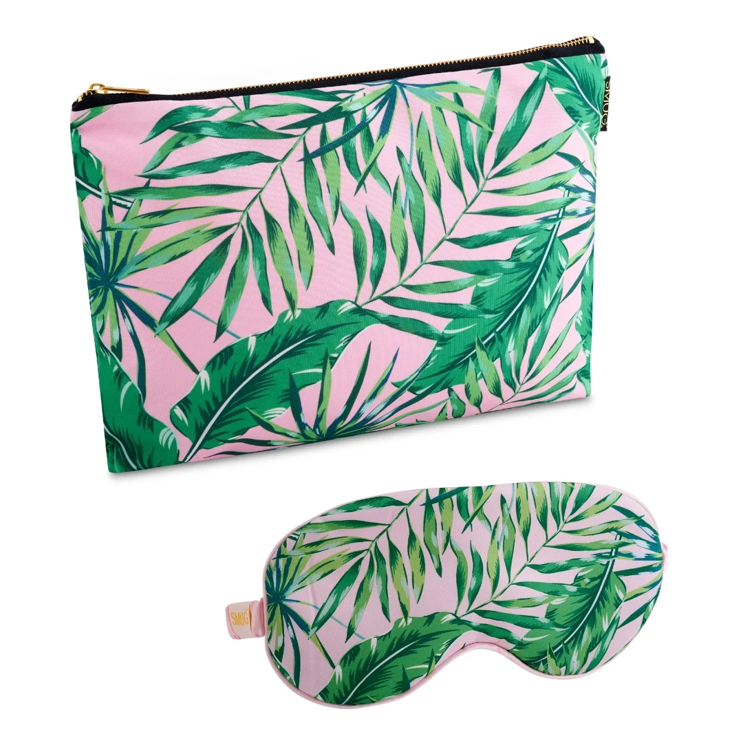 Satin Sleep Mask & Accessories Bag Set - Various Prints - Image 5