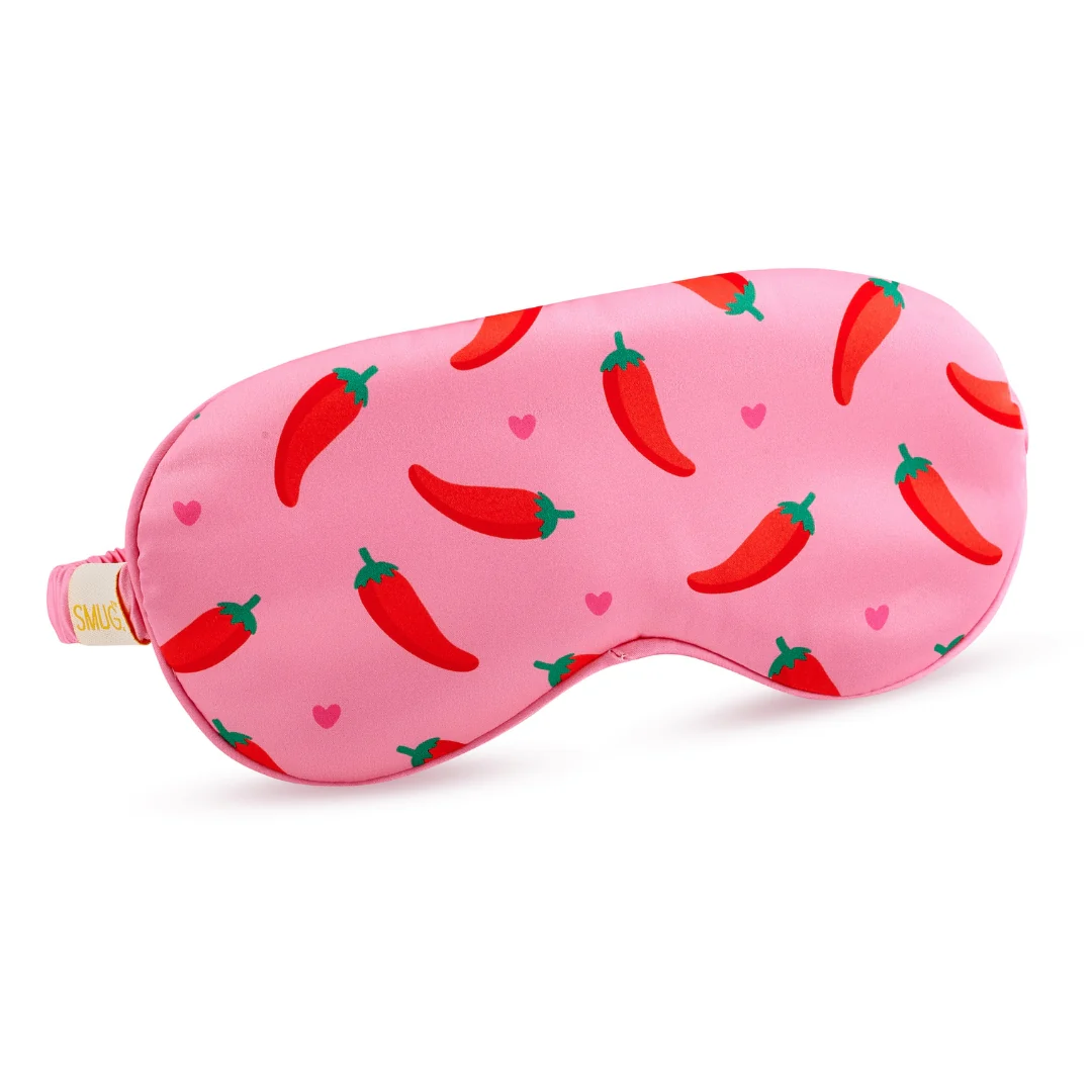 Satin Sleep Mask - Chilli Pepper Print
