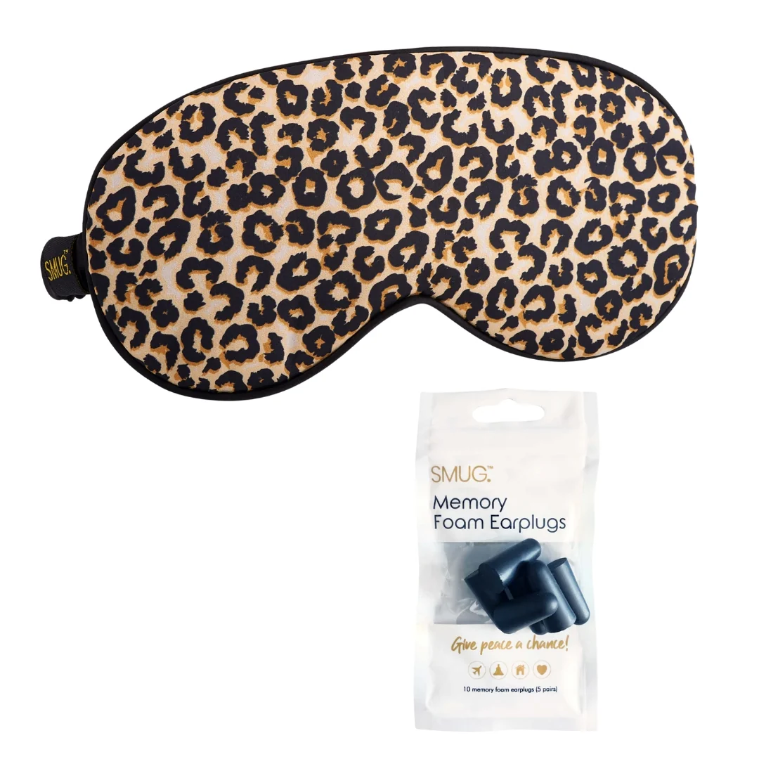 Satin Sleep Mask - Leopard Print - Image 5
