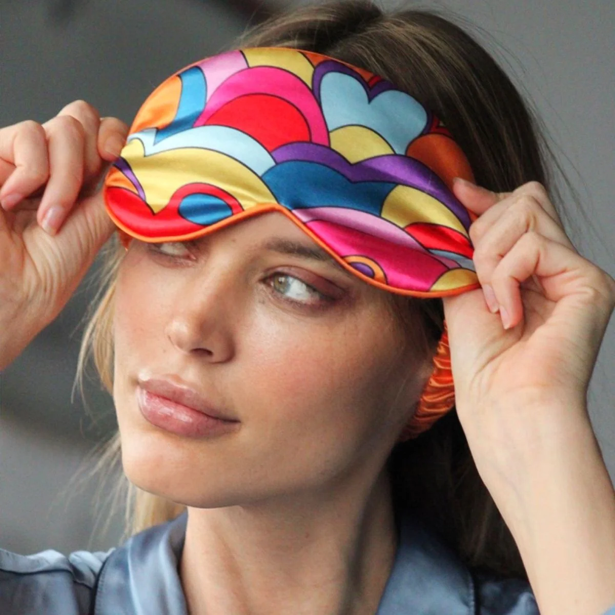 Satin Sleep Mask Twin Pack Sets - Various Designs - Image 3