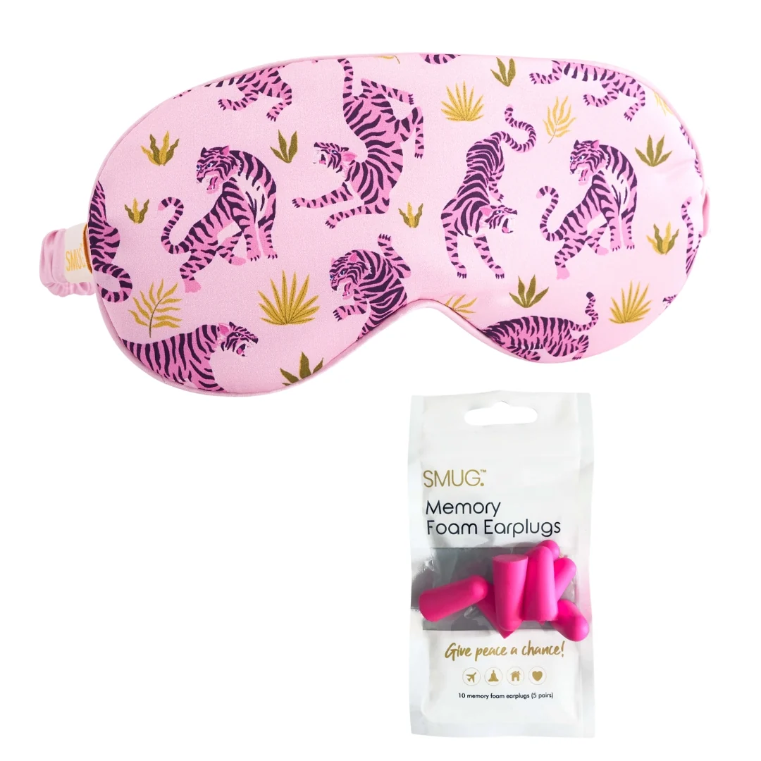 Satin Sleep Mask - Pink Tiger - Image 5