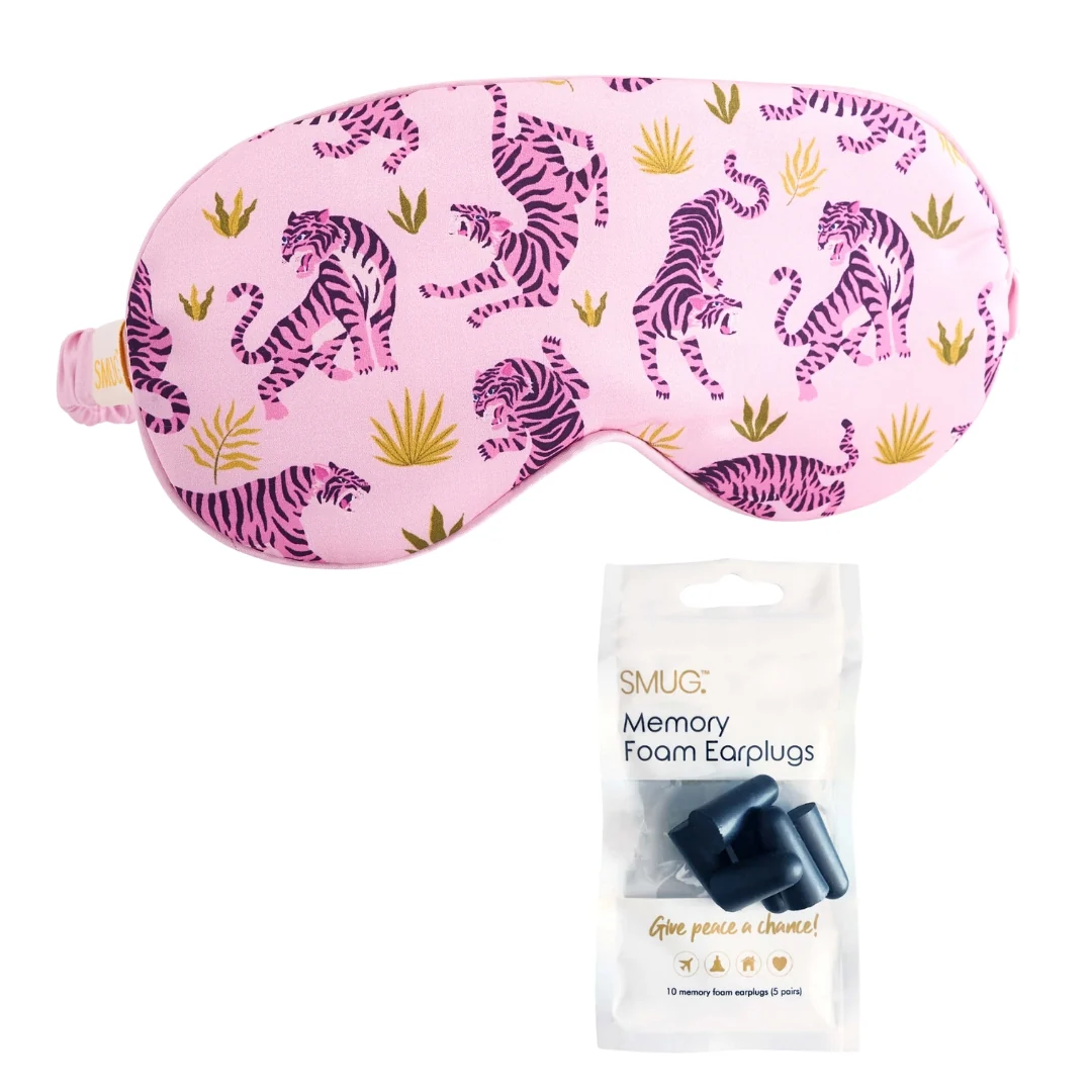 Satin Sleep Mask - Pink Tiger - Image 6