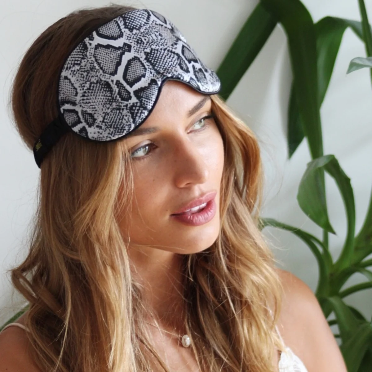Satin Sleep Mask - Snake Print - Image 4
