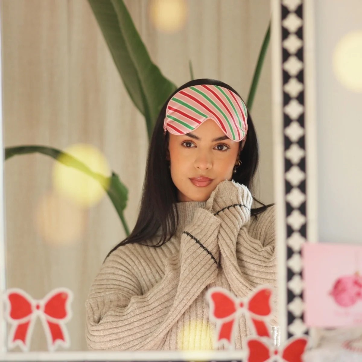 Satin Sleep Mask - Sweet Shop Print - Image 3