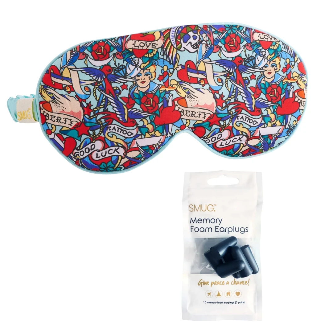 Satin Sleep Mask - Tattoo Print - Image 6