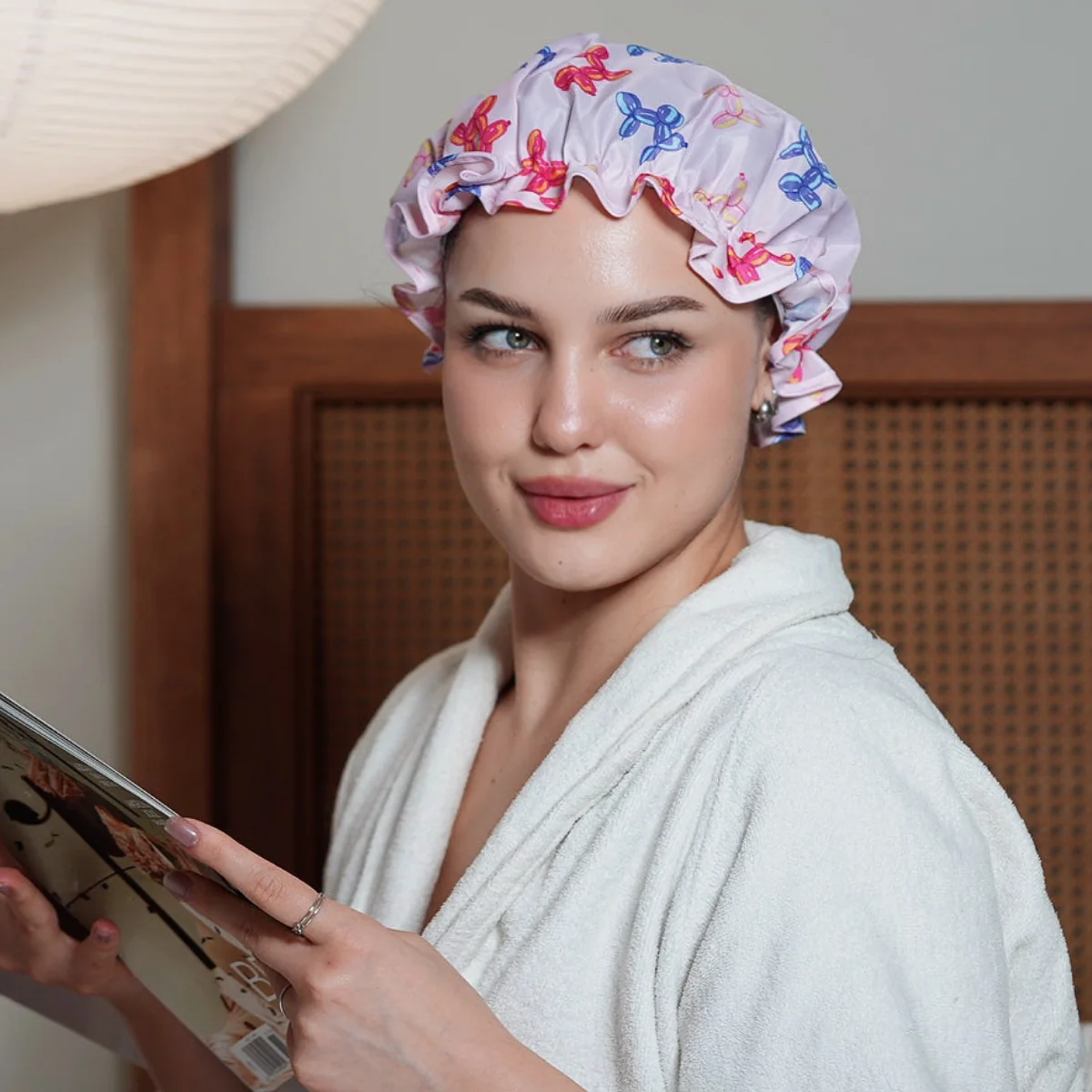 Shower Cap - Bubble Pup Print - Image 3