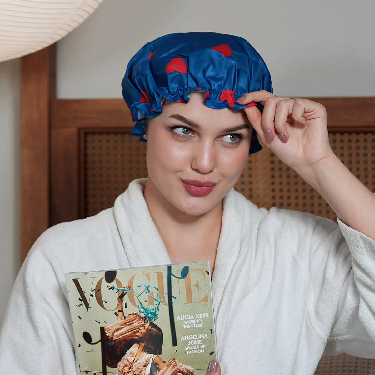 Shower Cap - Loveheart Print - Image 3