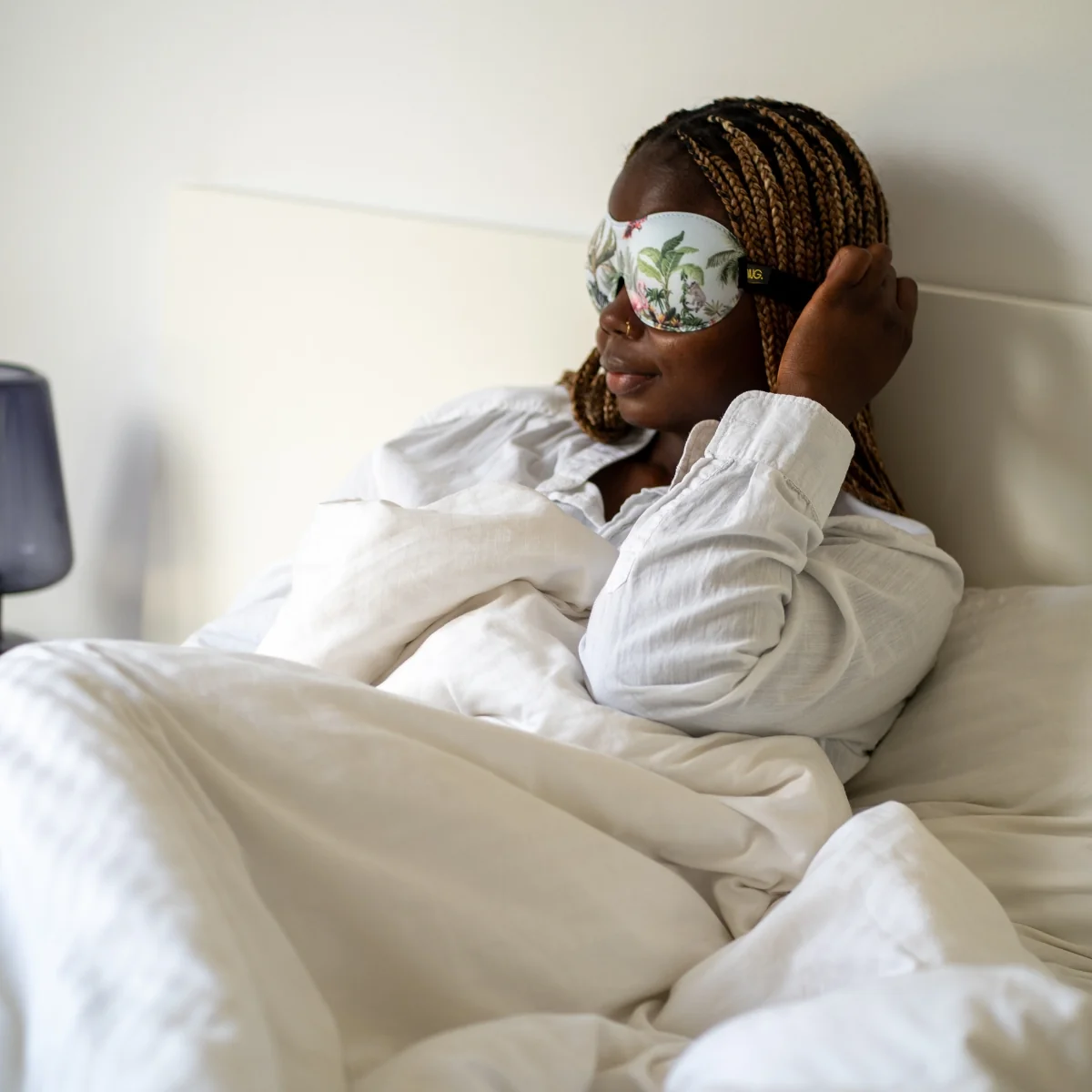 Contoured 3D Blackout Sleep Mask - Jungle Print - Image 3