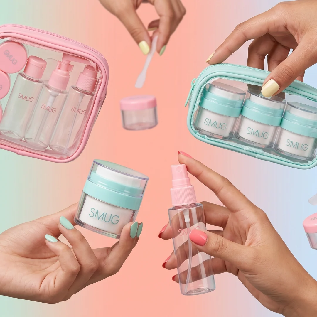 Travel Pump Jar Set - Mint Green - Image 4