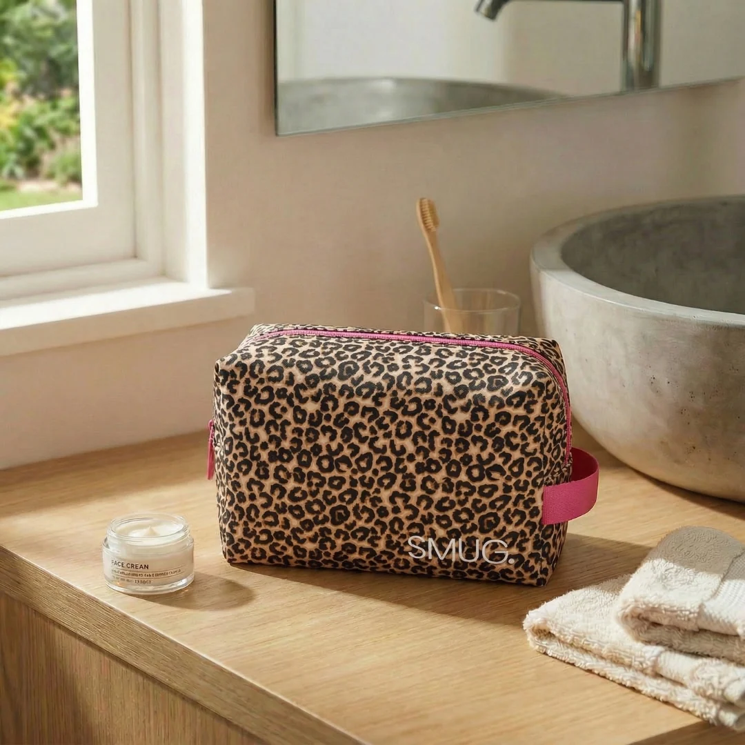 Wash Bag - Leopard Print - Image 3
